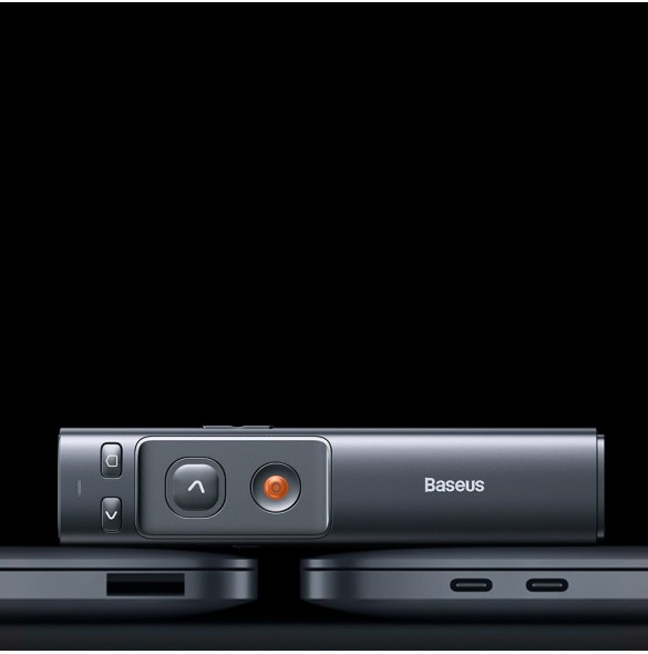 Baseus Orange Dot laserpekarfjärrkontroll för PC-presentation med inbyggt batteri grått (WKCD000013)