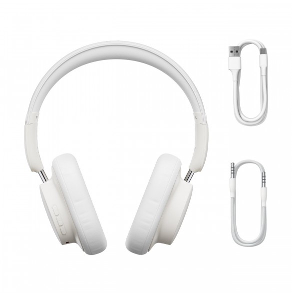 Baseus Bowie D03 over-ear trådlösa hörlurar - vit