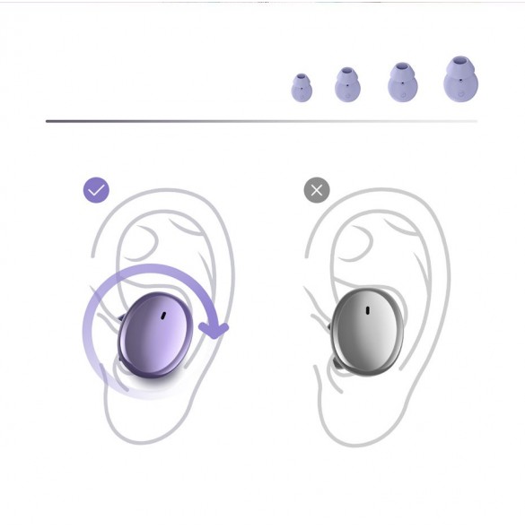 Baseus Bowie E2 TWS Bluetooth 5.2 trådlösa hörlurar Vattentäta IP55 Rosa (NGTW090004)
