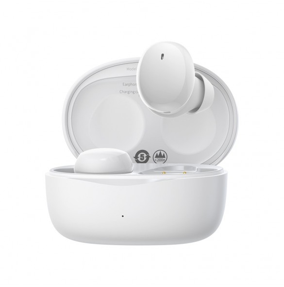 Baseus Bowie E2 trådlösa hörlurar TWS Bluetooth 5.2 vattentät IP55 vit (NGTW090002)