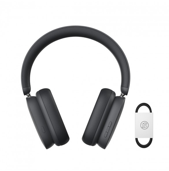 Baseus Bowie H1 trådlösa hörlurar Bluetooth 5.2 ANC grå (NGTW230013)