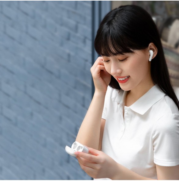 Baseus E3 Wireless Bluetooth 5.0 TWS Öronsnäckor Vattentät IP64 Vit (NGTW080002)