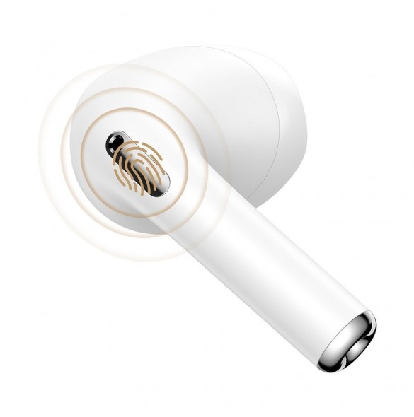 Baseus E8 Wireless Bluetooth 5.0 TWS Öronsnäckor Vattentät IPX5 Vit (NGE8-02)