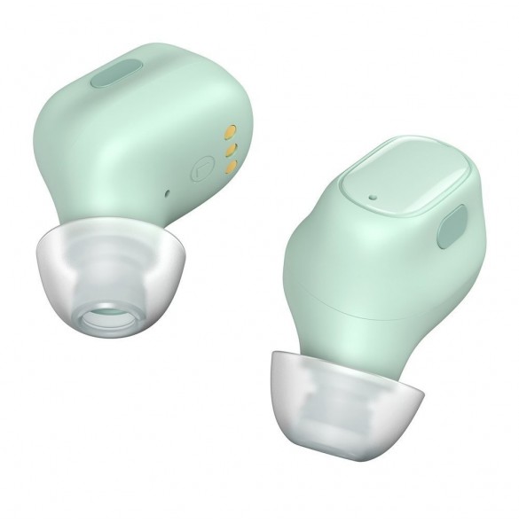 Baseus Encok WM01 TWS trådlösa in-ear Bluetooth 5.3 hörlurar grön uppgraderad version (NGTW240006)