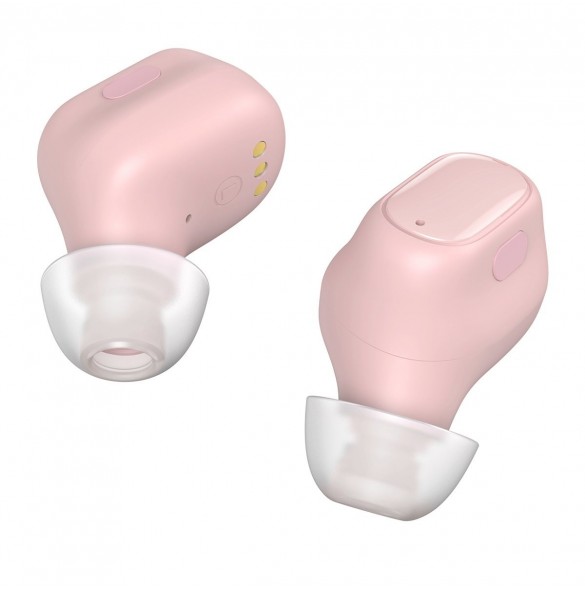 Baseus Encok WM01 TWS trådlösa in-ear Bluetooth 5.3 hörlurar Rosa uppgraderad version (NGTW240004)