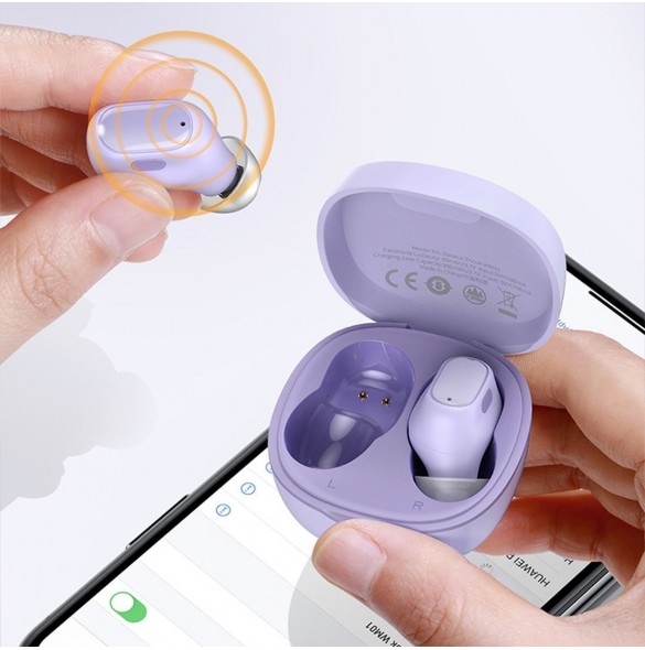 Baseus Encok WM01 TWS trådlösa in-ear Bluetooth 5.3 hörlurar Rosa uppgraderad version (NGTW240004)