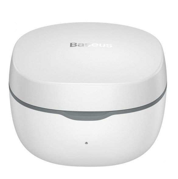 Baseus Encok WM01 TWS trådlösa in-ear Bluetooth 5.3 hörlurar vit uppgraderad version (NGTW240002)