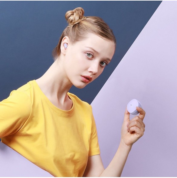 Baseus Encok WM01 TWS trådlösa in-ear Bluetooth 5.3 hörlurar vit uppgraderad version (NGTW240002)