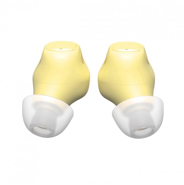 Baseus Encok WM01 TWS trådlösa in-ear Bluetooth 5.3 hörlurar Gul uppgraderad version (NGTW240011)
