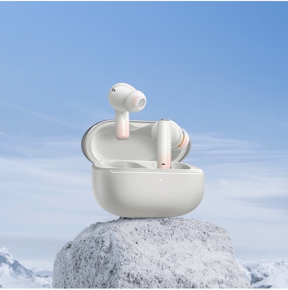Baseus Storm 1 trådlösa bluetooth 5.2 TWS in-ear-hörlurar med ANC / ENC vit (NGTW140202)