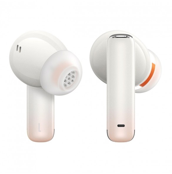 Baseus Storm 1 trådlösa bluetooth 5.2 TWS in-ear-hörlurar med ANC / ENC vit (NGTW140202)