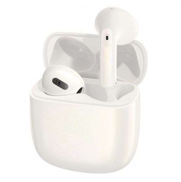Baseus Storm 3 trådlösa bluetooth 5.2 TWS hörlurar med ANC vit (NGTW140102)