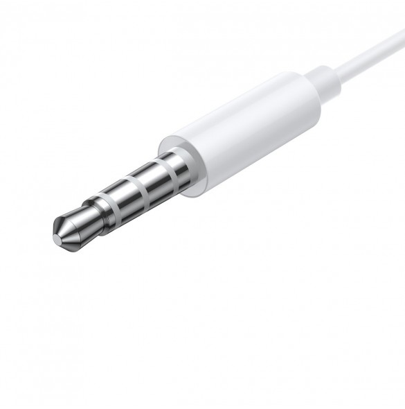 Baseus Encok H17 3,5 mm minijack trådbundna hörlurar vita (NGCR020002)