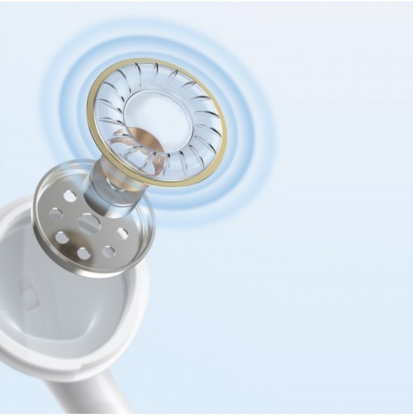 Baseus Encok H17 3,5 mm minijack trådbundna hörlurar vita (NGCR020002)