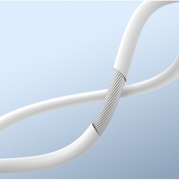 Baseus Encok H17 3,5 mm minijack trådbundna hörlurar vita (NGCR020002)