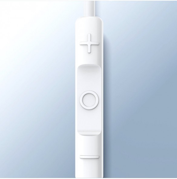 Baseus Encok H17 3,5 mm minijack trådbundna hörlurar vita (NGCR020002)