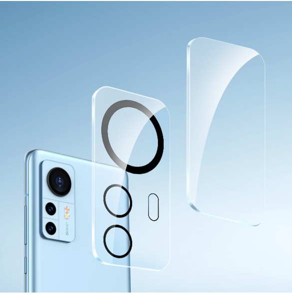 Baseus Xiaomi 12 Pro Camera Film 0,3 mm Transparent (2st) + rengöringskit (SGQK000402)