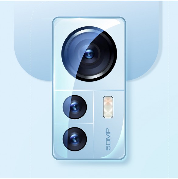 Baseus Xiaomi 12 Pro Camera Film 0,3 mm Transparent (2st) + rengöringskit (SGQK000402)
