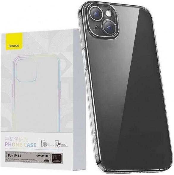 Baseus Simple 2 Fodral för iPhone 14 tunt skal genomskinligt
