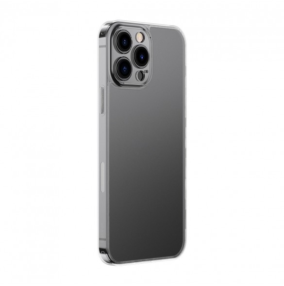 Baseus frostat glasfodral skal för iPhone 13 Pro hårt skal med gelram transparent (ARWS000702)