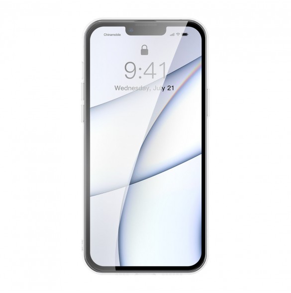 Baseus frostat glasfodral skal för iPhone 13 Pro hårt skal med gelram transparent (ARWS000702)