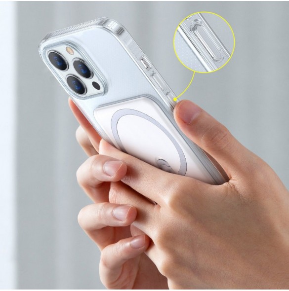 Baseus magnetiska telefonfodral iPhone 13 Pro (6,1" 2021) transparent