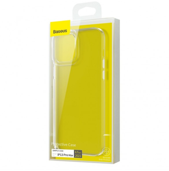 Baseus Simple Series Fodral transparent gelfodral iPhone 13 Pro transparent (ARAJ000102)