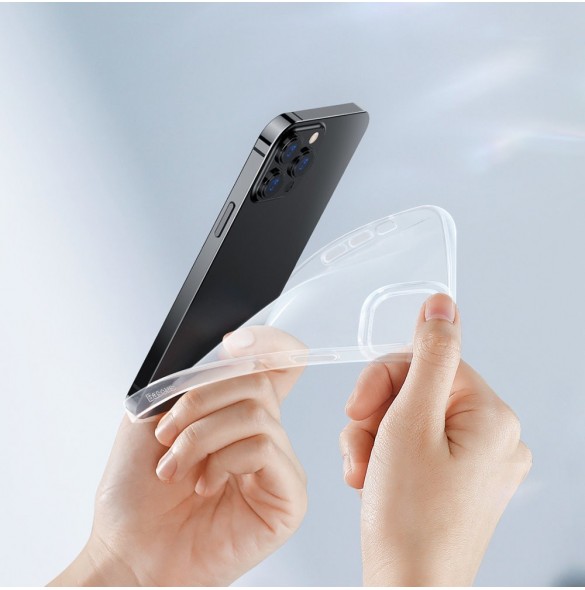 Baseus Simple Series Fodral transparent gelfodral iPhone 13 Pro transparent (ARAJ000102)