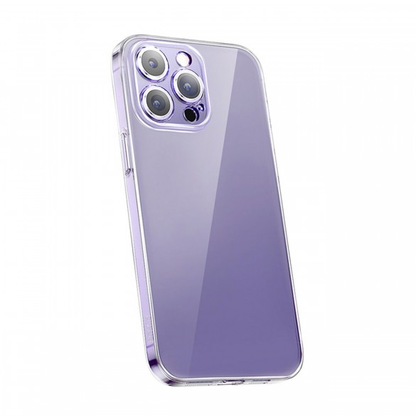 Baseus Crystal Case för iPhone 14 Pro Max tunt skal + transparent glas