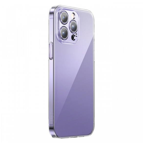 Baseus Crystal Case för iPhone 14 Pro Max tunt skal + transparent glas