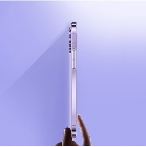 Baseus Crystal Case för iPhone 14 Pro Max tunt skal + transparent glas