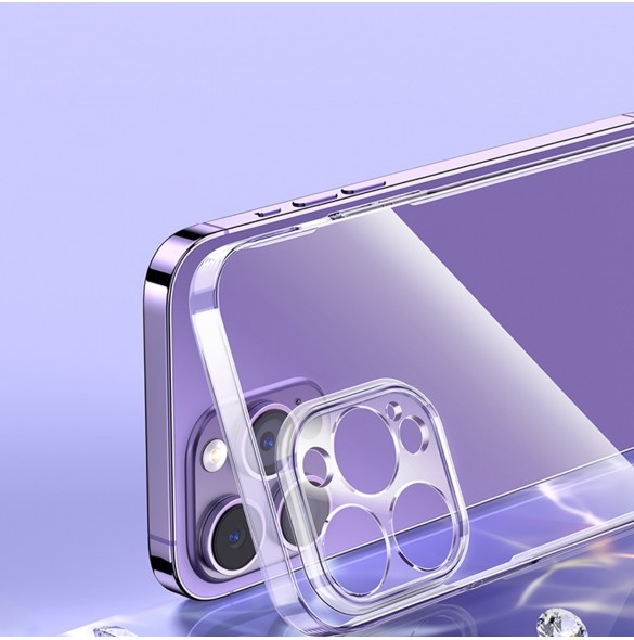 Baseus Crystal Case för iPhone 14 Pro Max tunt skal + transparent glas