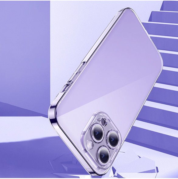 Baseus Crystal Case för iPhone 14 Pro Max tunt skal + transparent glas