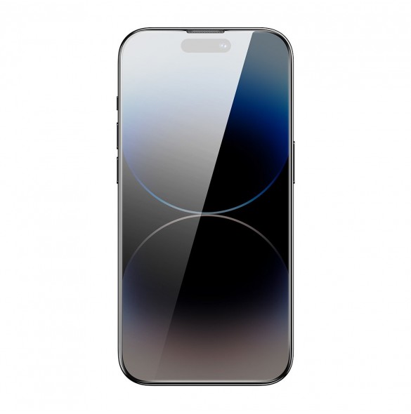 Baseus Privacy Härdat glas för iPhone 14 Pro Max Helskärm 0,3 mm Sekretessfilter Anti Spy + Monteringsram