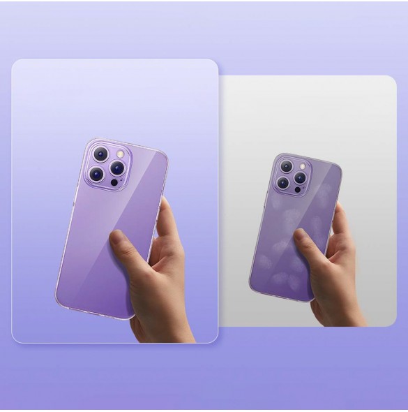 Baseus Simple 2 Fodral för iPhone 14 Pro Max tunt skal genomskinligt