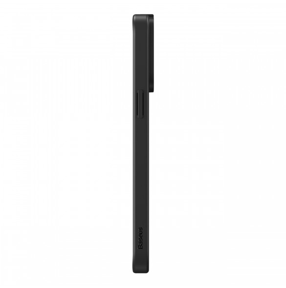 Pansarfodral för iPhone 14 Pro kompatibelt med MagSafe Baseus Syntetfiber härdat glas - svart