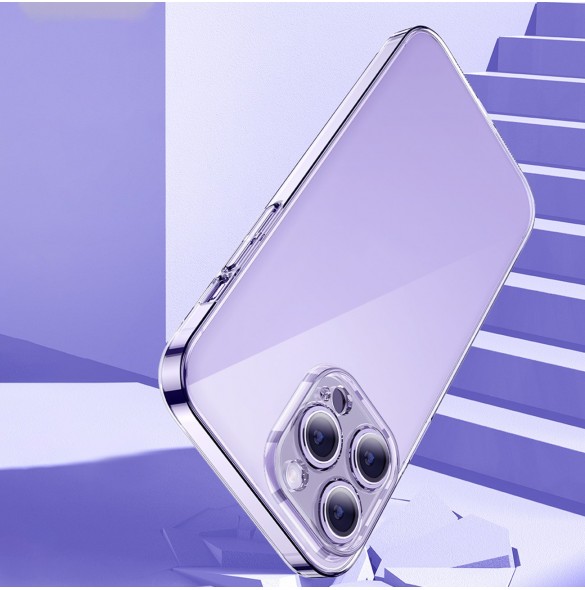 Baseus Crystal Case för iPhone 14 Pro tunt skal + transparent glas