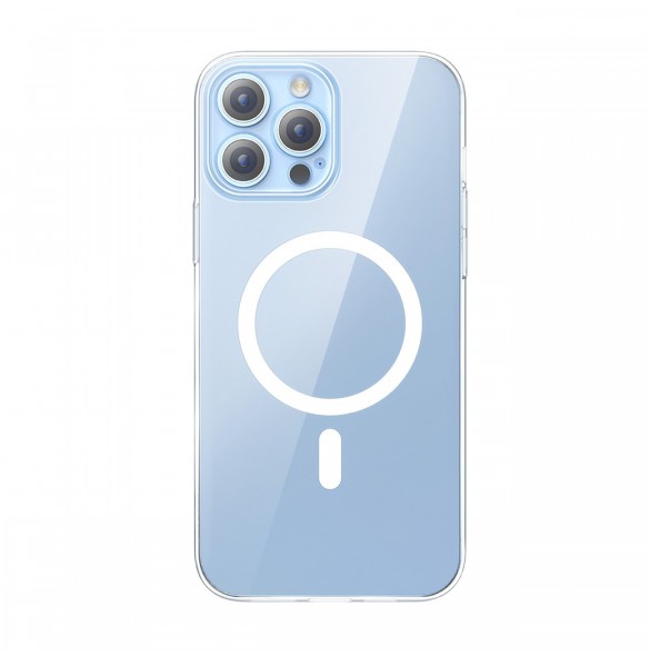 Baseus Crystal Magnetic Case för iPhone 14 Pro tunt MagSafe skal + transparent glas