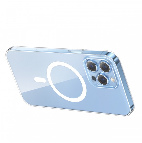 Baseus Crystal Magnetic Case för iPhone 14 Pro tunt MagSafe skal + transparent glas