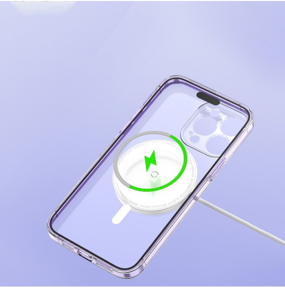 Baseus Crystal Magnetic Case för iPhone 14 Pro tunt MagSafe skal + transparent glas