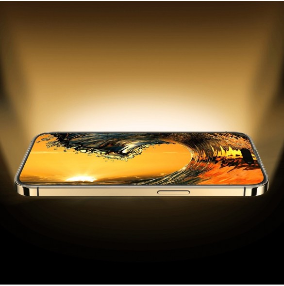 Baseus helskärmshärdat glas för iPhone 14 Pro med högtalarskydd 0,4 mm + monteringssats