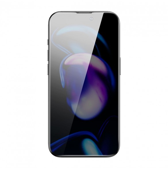 Baseus Privacy Härdat glas för iPhone 14 Pro Helskärm 0,3 mm Sekretessfilter Anti Spy + Monteringsram