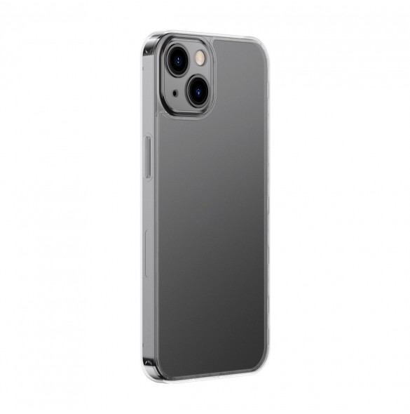 Baseus frostat glasfodral för iPhone 13 hårt fodral med gelram transparent (ARWS000602)