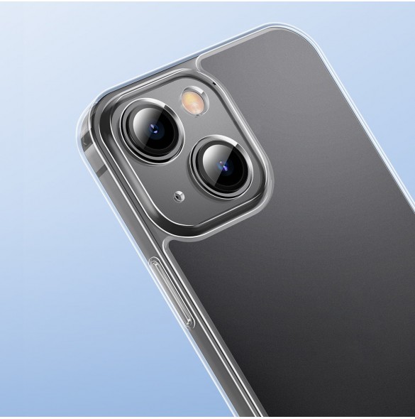 Baseus frostat glasfodral för iPhone 13 hårt fodral med gelram transparent (ARWS000602)