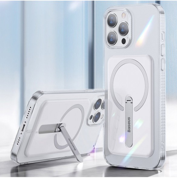 Baseus magnetiska telefonfodral iPhone 13 (6,1" 2021) transparent