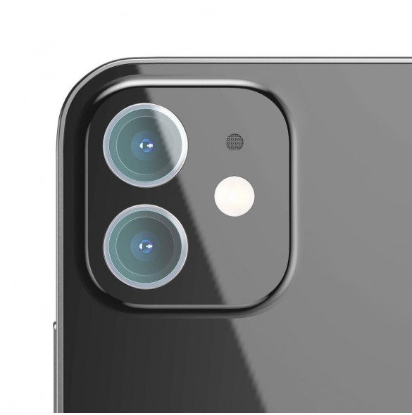 Baseus 2x 0,25 mm härdat glas 9H bakkamera för iPhone 12 / iPhone 12 mini transparent (SGAPIPH54N-JT02)