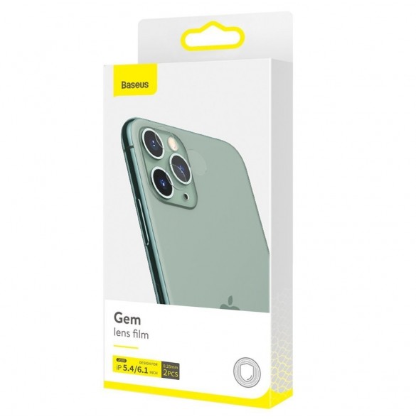 Baseus 2x 0,25 mm härdat glas 9H bakkamera för iPhone 12 / iPhone 12 mini transparent (SGAPIPH54N-JT02)