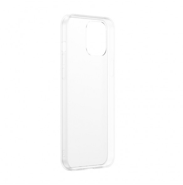 Baseus frostat glasfodral Stelt fodral med flexibel ram iPhone 12 mini Vit (WIAPIPH54N-WS02)