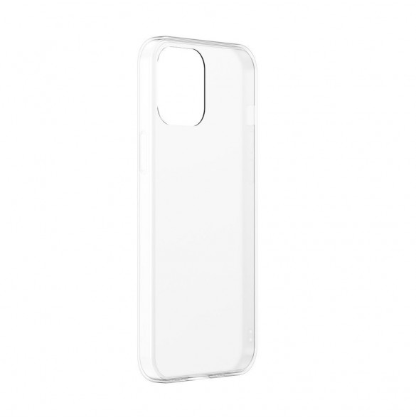 Baseus frostat glasfodral Stelt fodral med flexibel ram iPhone 12 mini Vit (WIAPIPH54N-WS02)