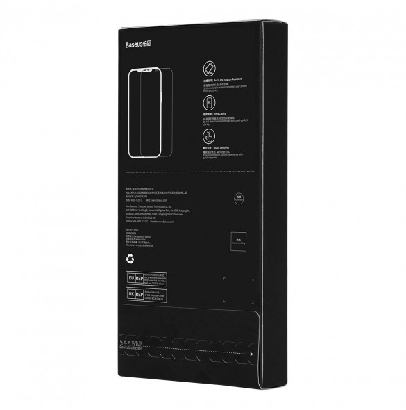 Baseus Privacy Tempered Glass For iPhone 12 Pro Max Full Screen 0.4mm Privacy Filter Anti Spy + Mounting Kit